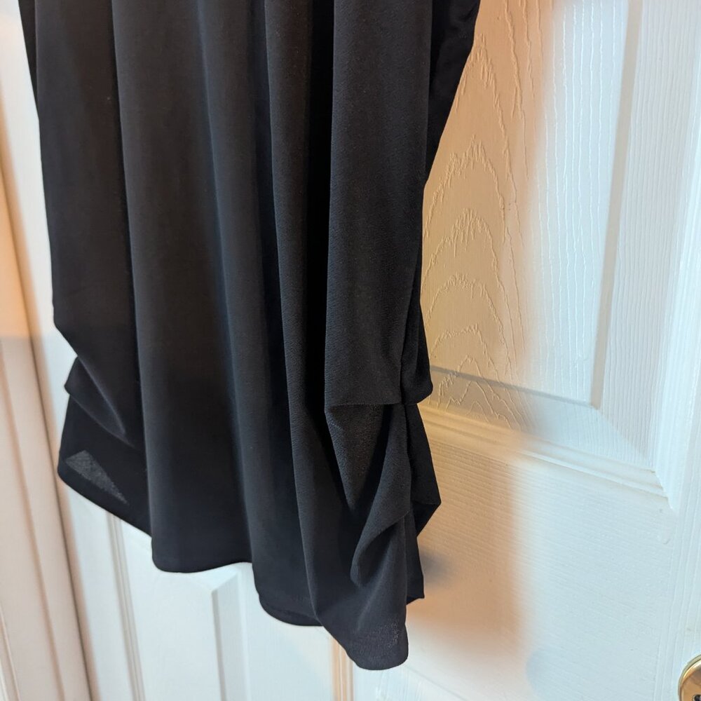 AUW black cold shoulder top - L - Picture 3 of 5